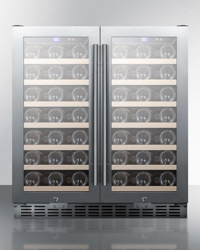 Summit Appliance Summit 30inch 70 Bottle Dual Zone BuiltIn Wine